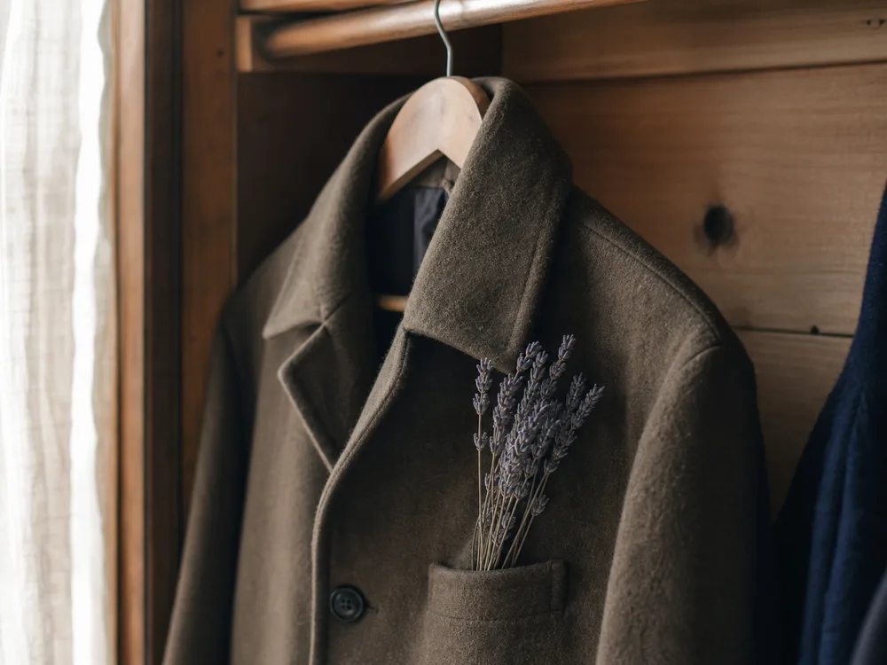 Every fall, into the coat pocket. Every spring, the whole closet smelled like her.